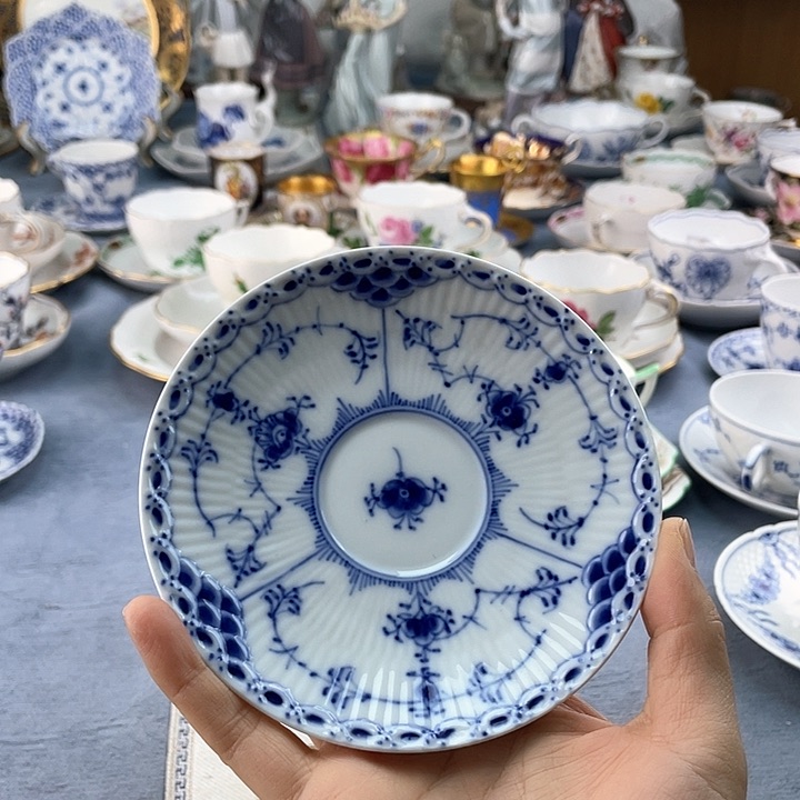 中古欧瓷瓷器小房子