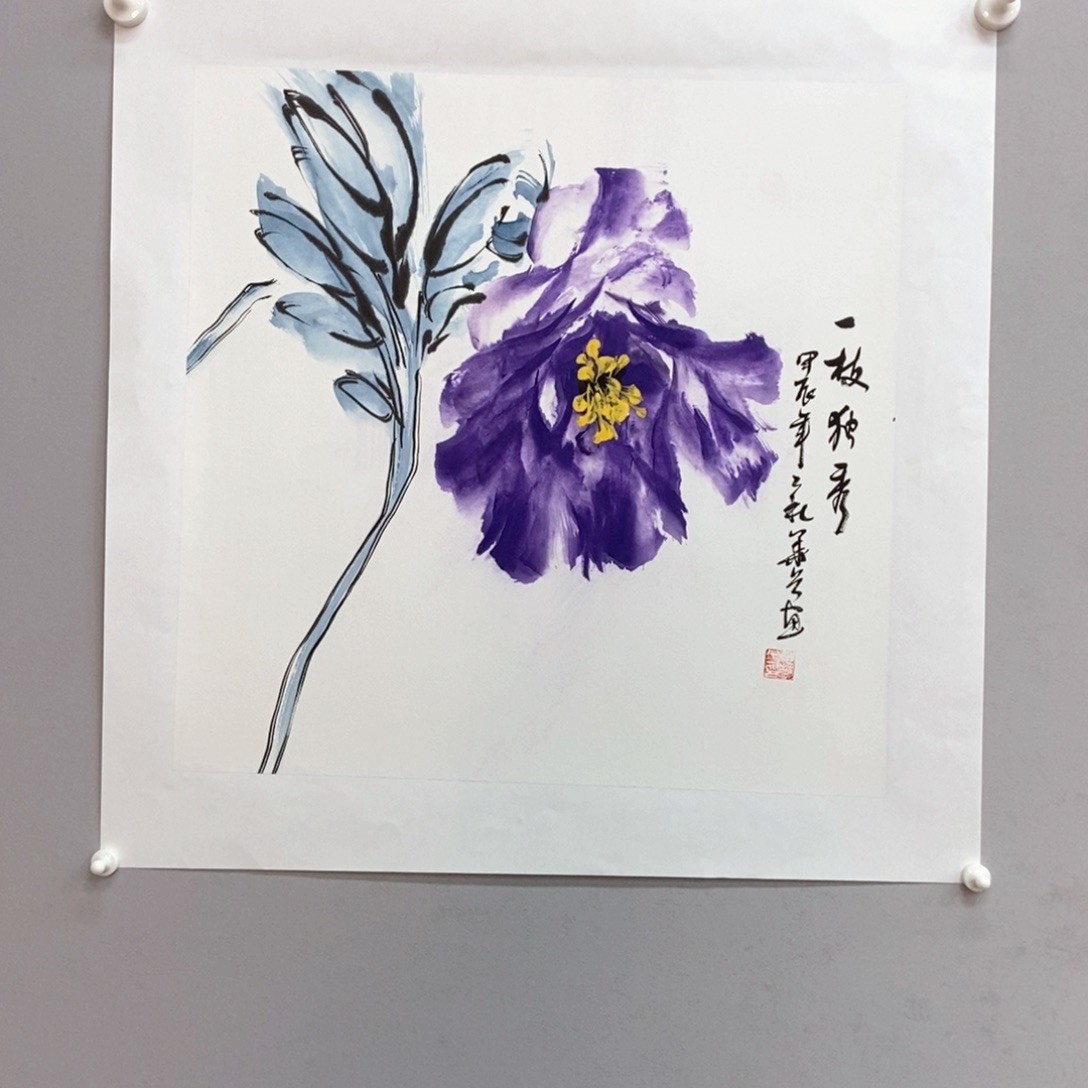 国画毛秋禾三尺斗方精品佳作