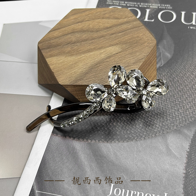 【LXX靓西西】7030 扭扭夹12厘米双蝴蝶气质百搭盘发扭夹