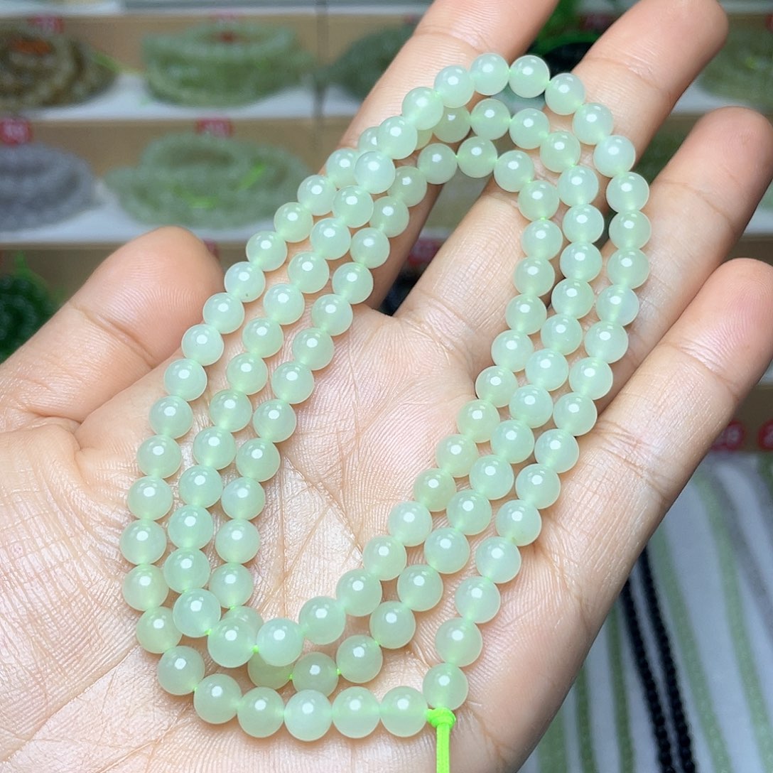 和田玉颈饰未镶嵌6mm