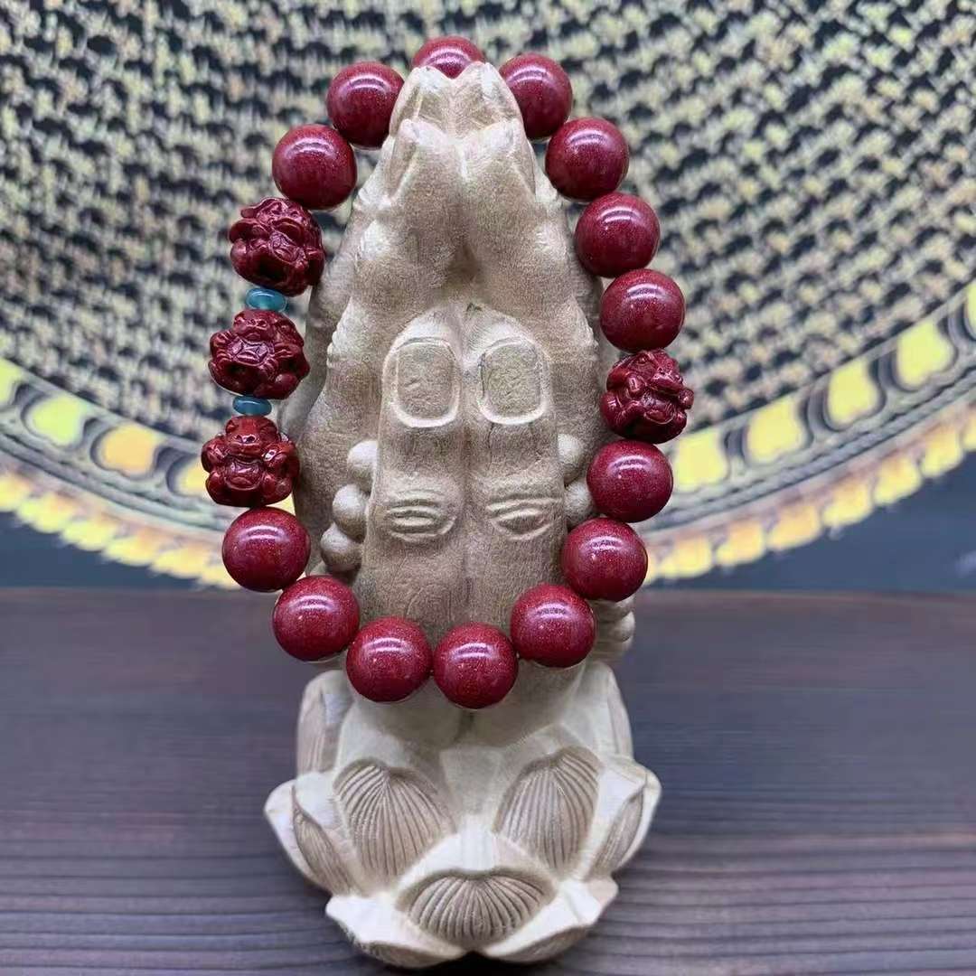 非金属玻璃手链 三合 六合 红沙 民族风时尚手链