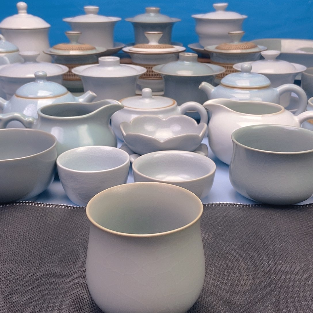 杯仿古束腰杯原矿原釉原产地