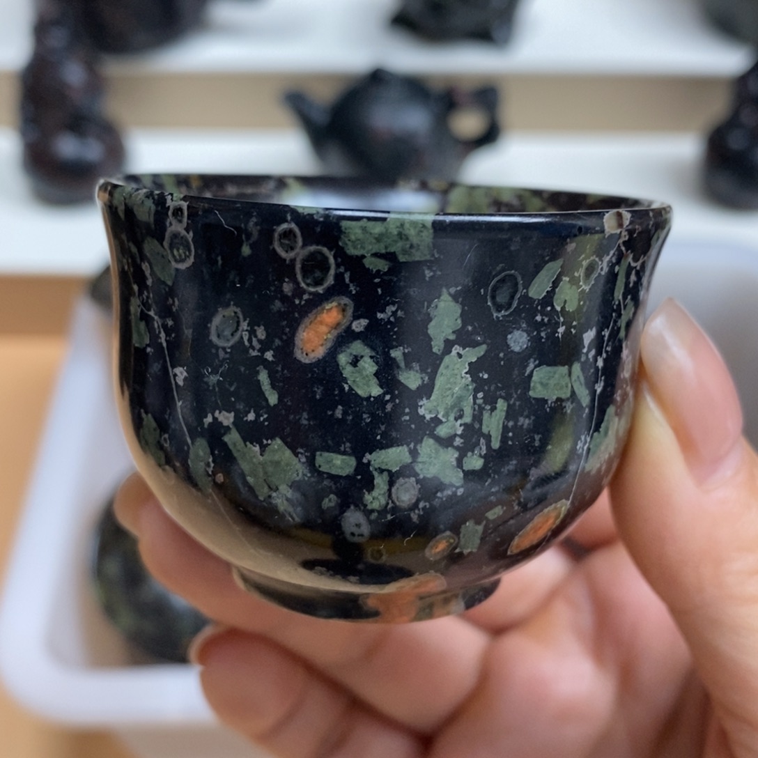 玉福茶具瓷安山玉