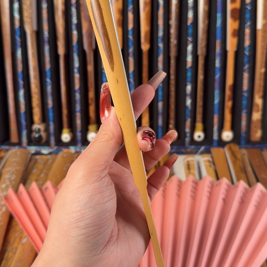 扇子拙兵哥扇艺斑竹折扇