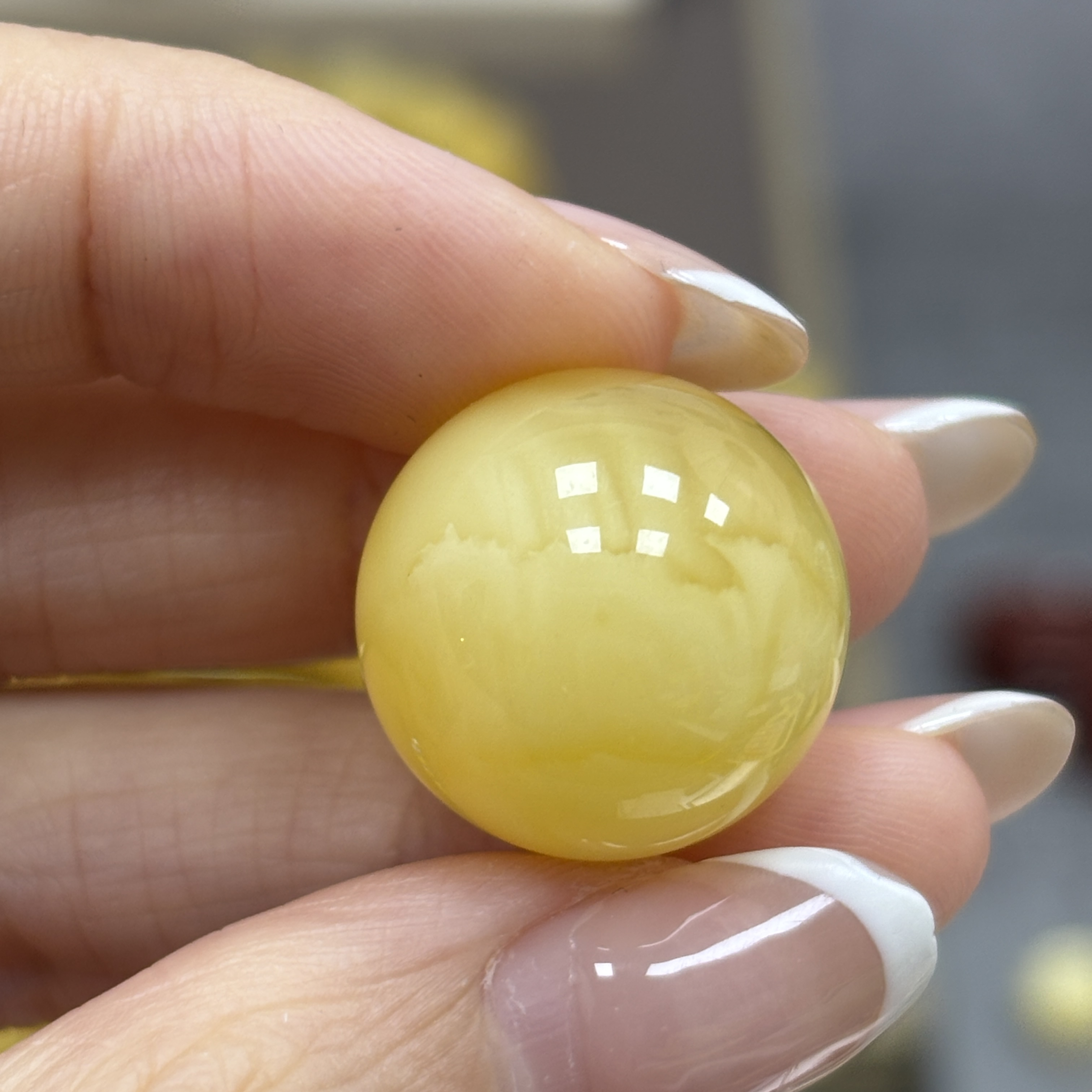 18.3mm瑕疵· 小妖珠宝天然原矿琥珀蜜蜡