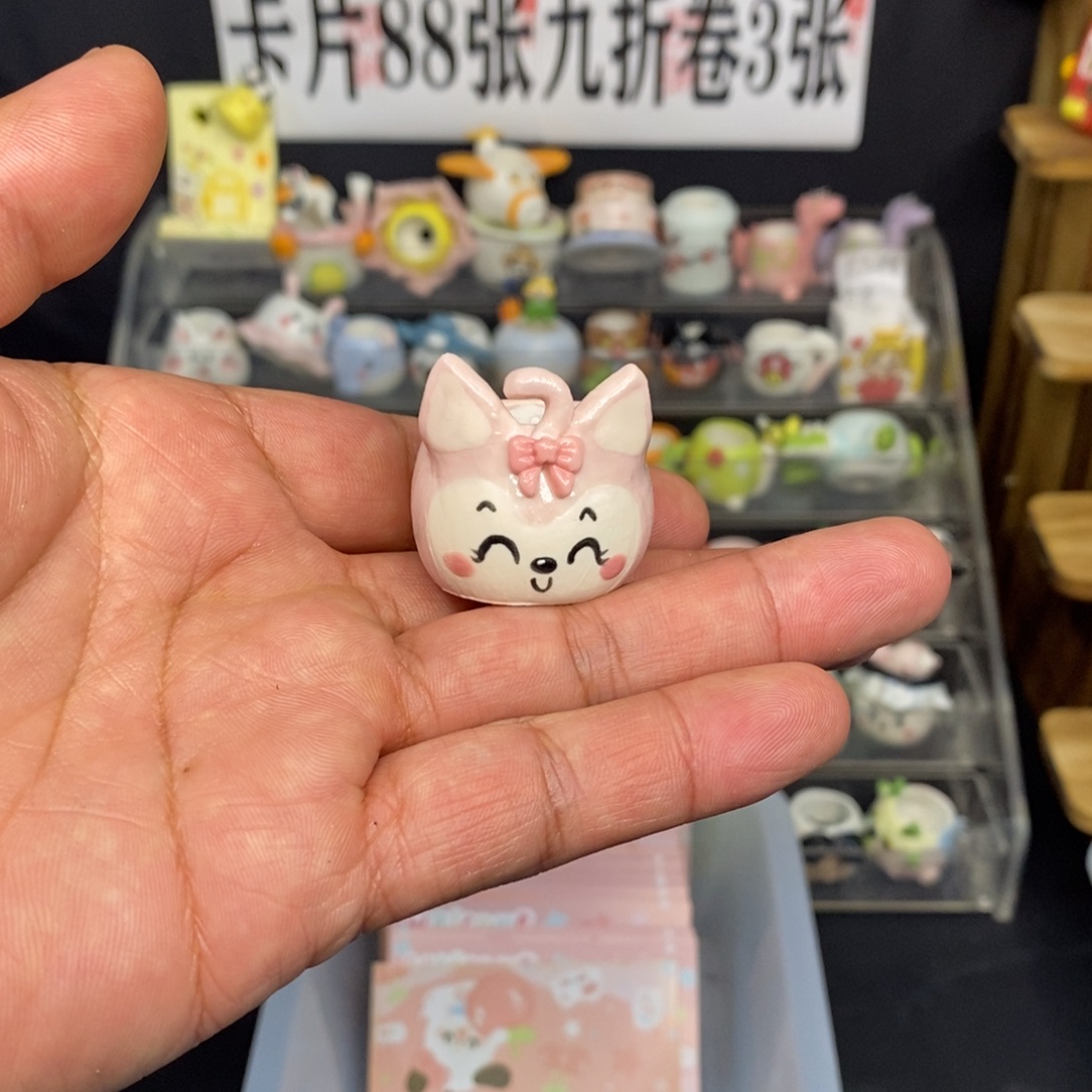 茄***椒手捏釉烧拇指花盆1只