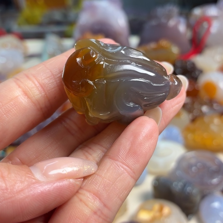 玛瑙/玉髓未镶嵌吊坠(不含链)