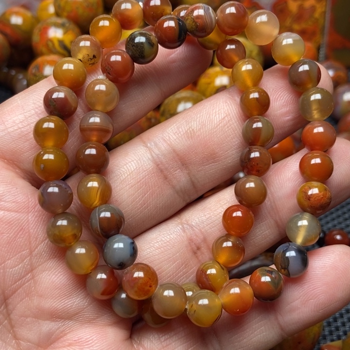 玛瑙/玉髓手串未镶嵌k*i