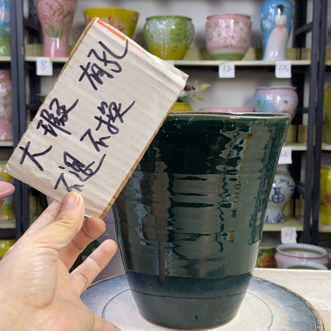 景德镇手工手绘陶瓷花盆