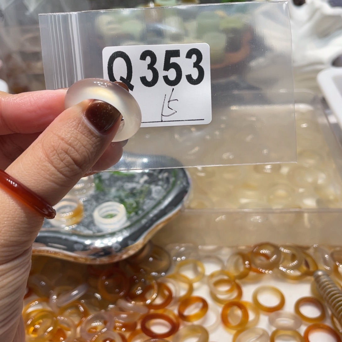 玛瑙/玉髓未镶嵌戒指353