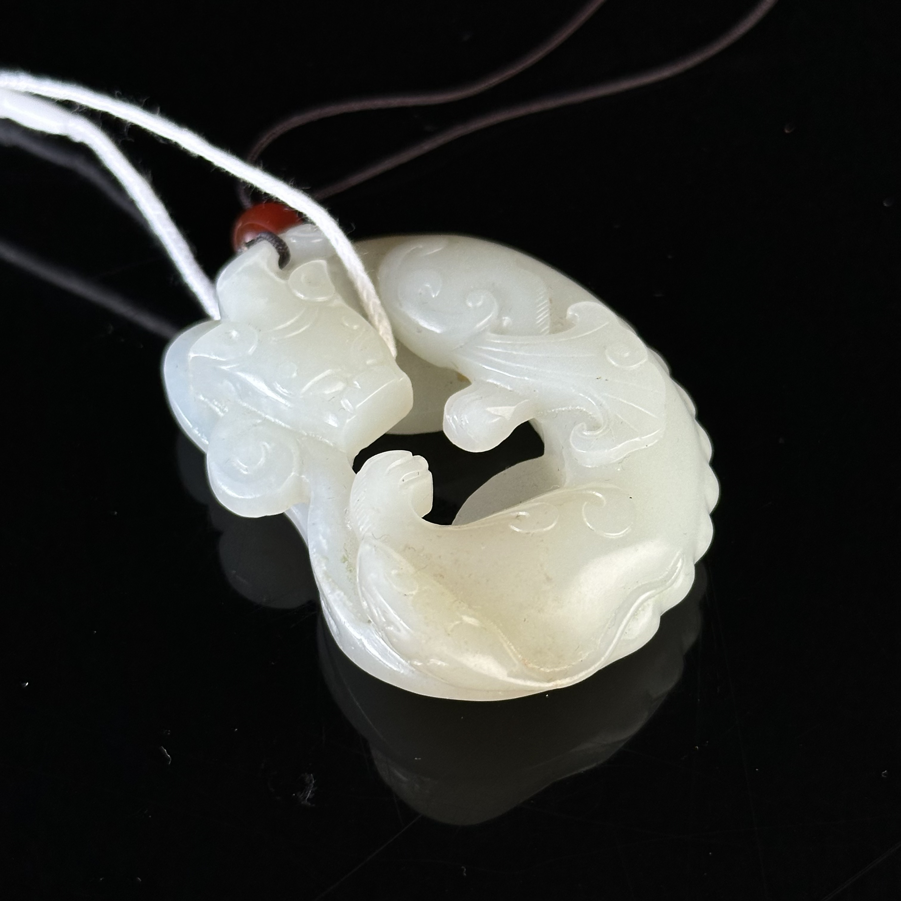 清和田玉瑞兽纹佩 ZR141029027*【上海兰馨】