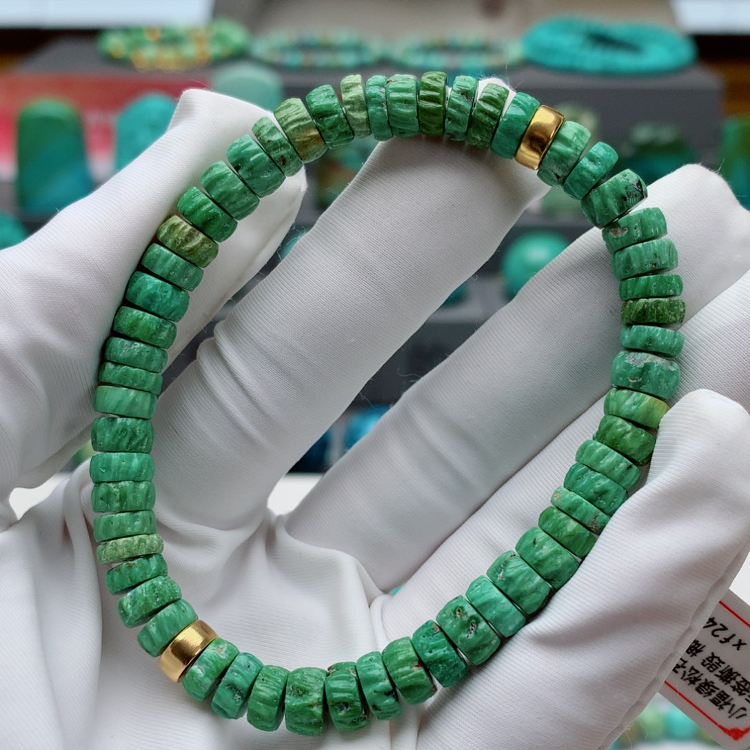 绿松石其他18K金镶嵌