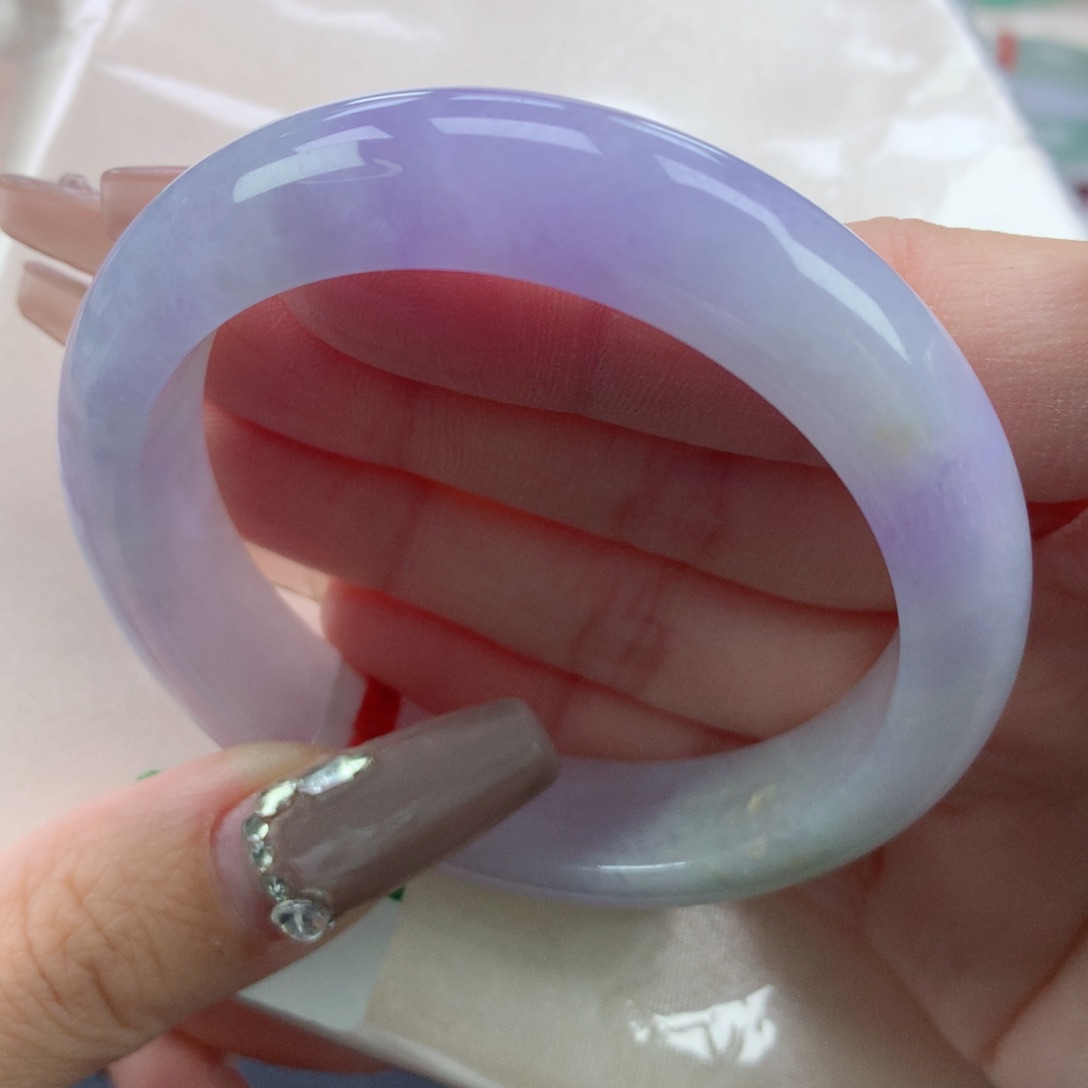 翡翠手镯未镶嵌54.3正圈