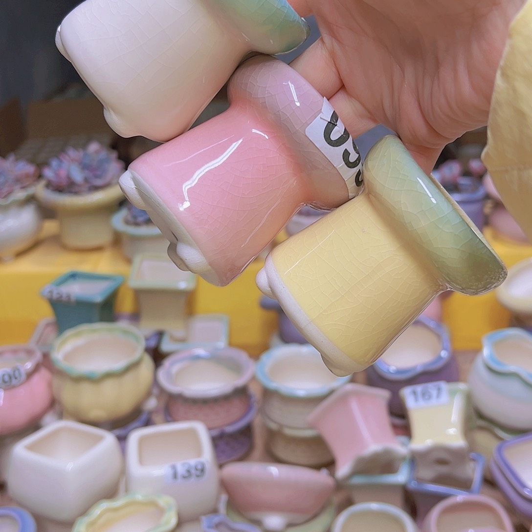 红陶陶瓷花盆满12包邮