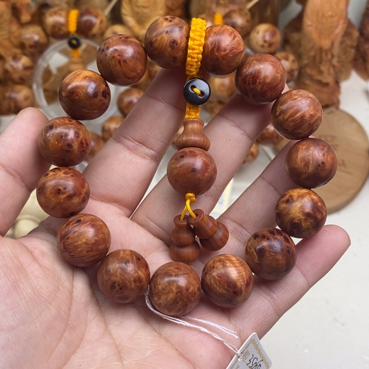 柏木崖柏瘤疤手串1.5。15