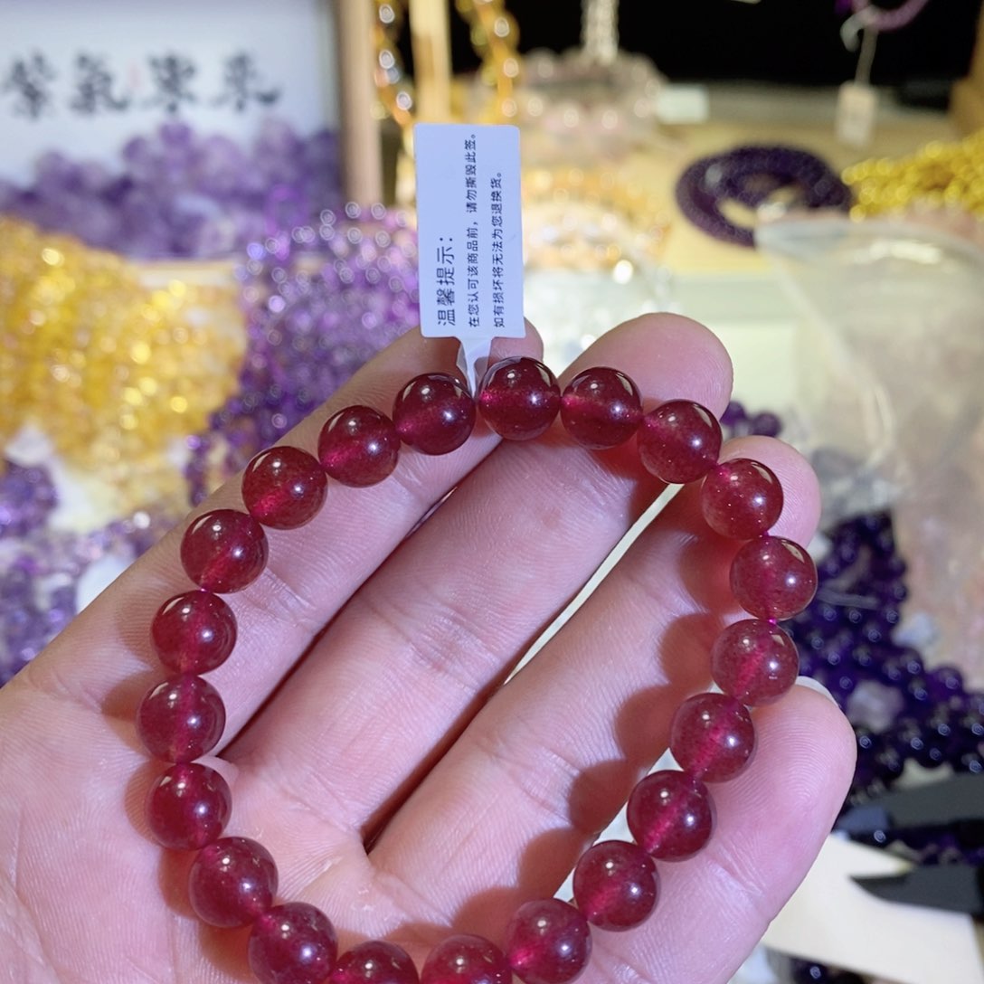 水晶手链未镶嵌「****」草莓晶卡9