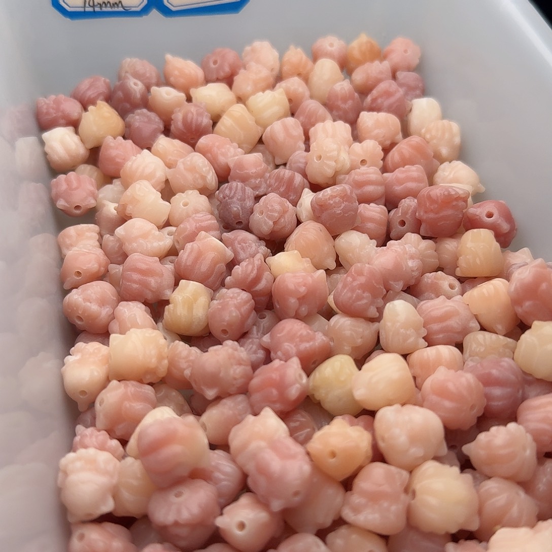 吊坠菩提根/象牙果20颗粉色凤九12