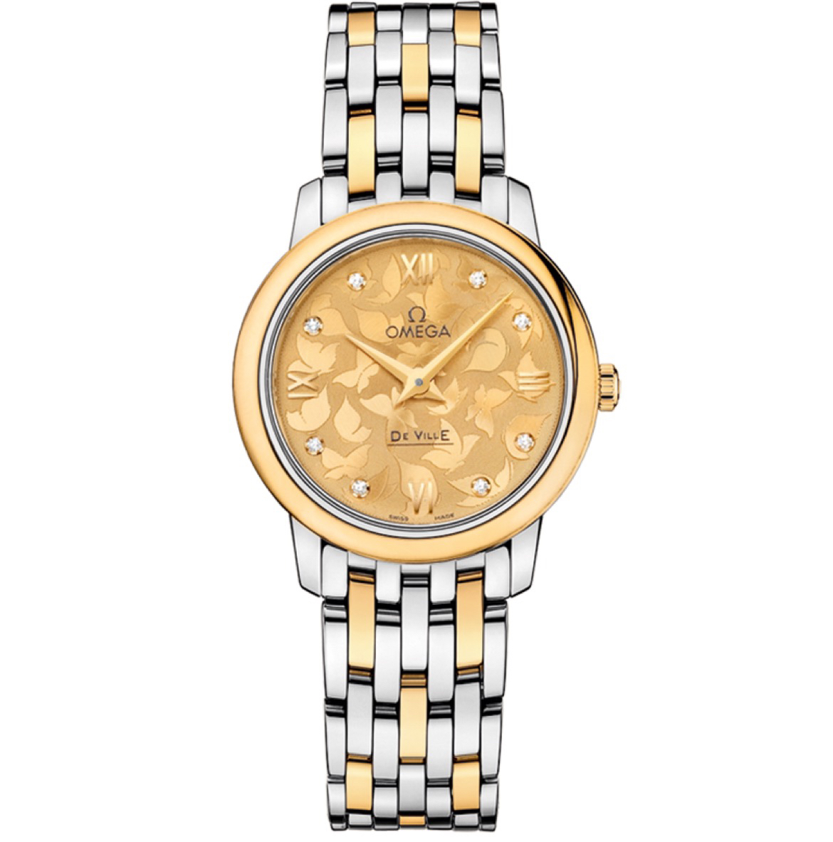 99新 Omega/欧米茄 蝶飞系列/全原装/有保卡/27.4盘/蝶舞图盘/