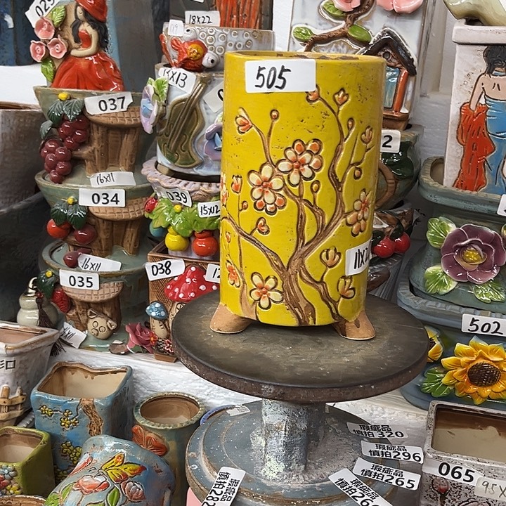 粗陶材质多肉花盆