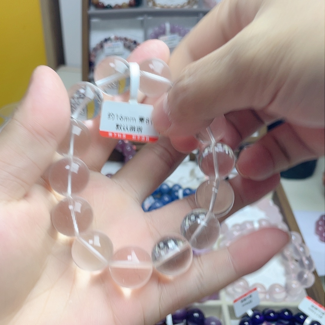 水晶手串未镶嵌r***i白水晶拍三单