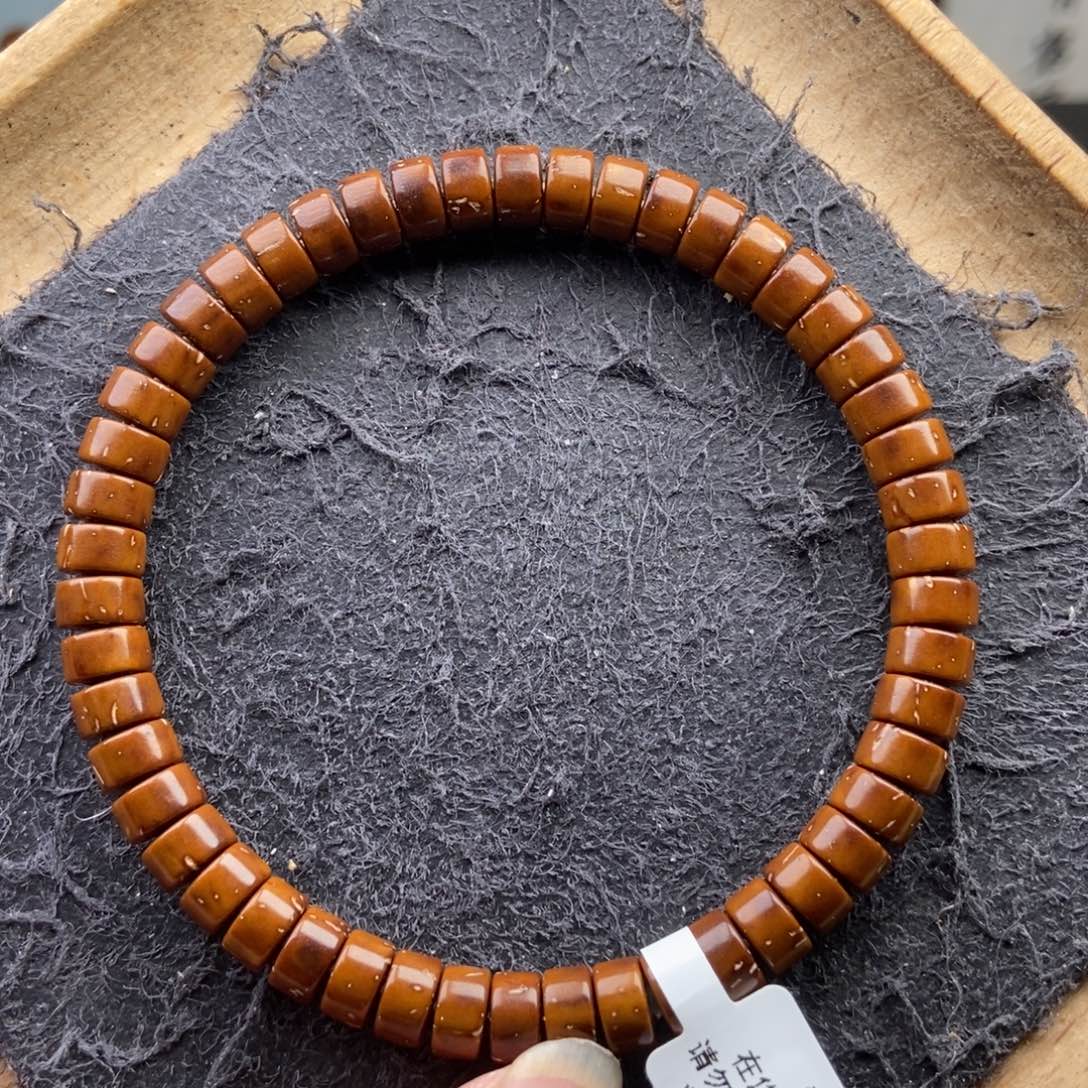 紫金鼠手串7/4mm实心精品鼠片