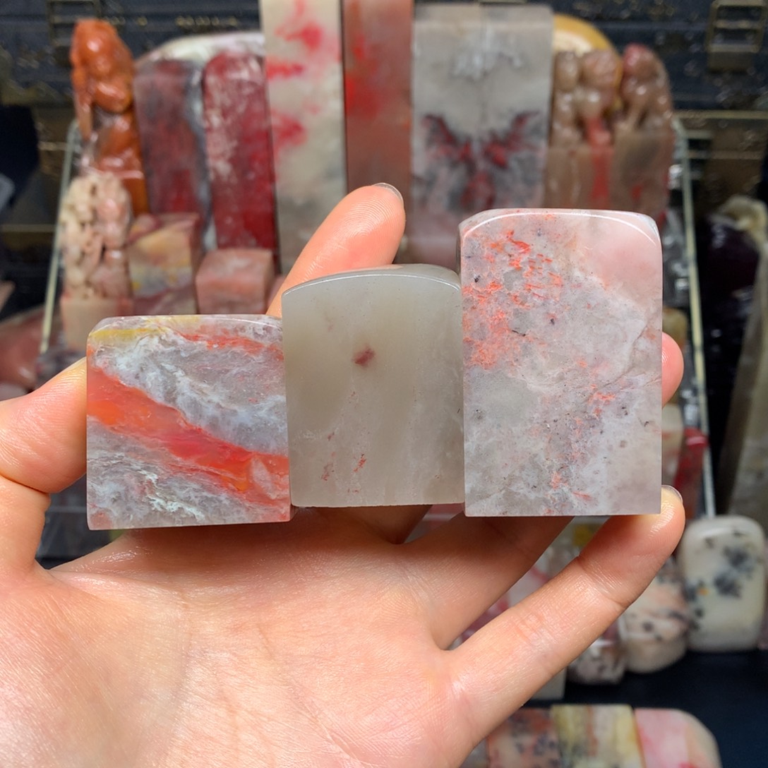 巴林石印石福利鸡血石练习章3