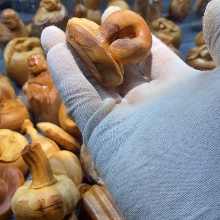 柏木（崖柏）北*陈化老料把件手串 