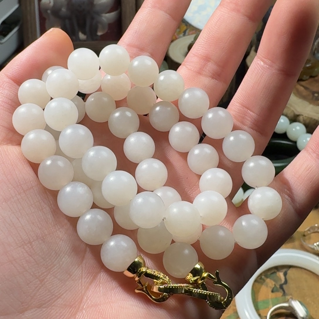 和田玉手串未镶嵌