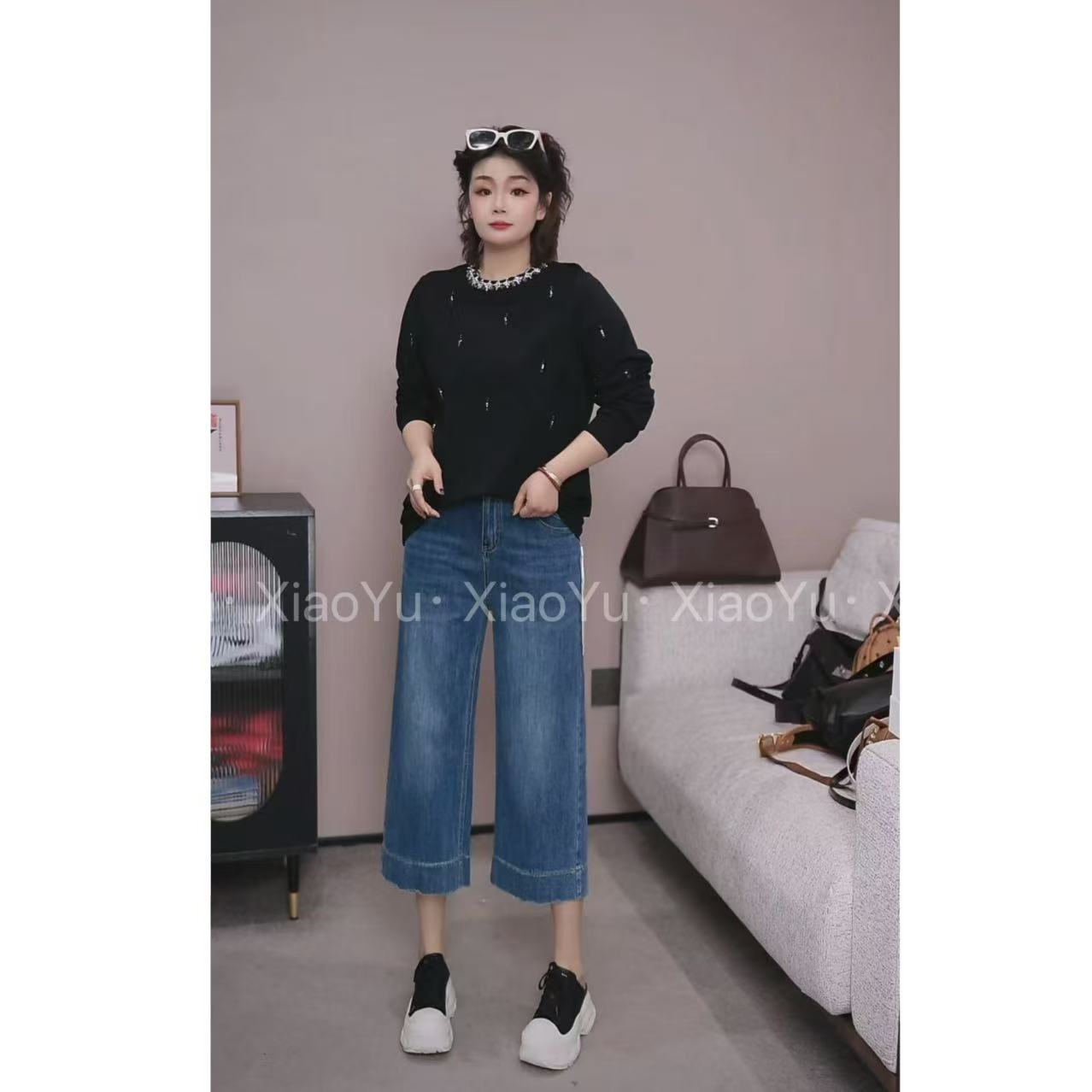 品牌【超级重工精致上衣】钻领 MLQ 5129【No退换】瑕疵品