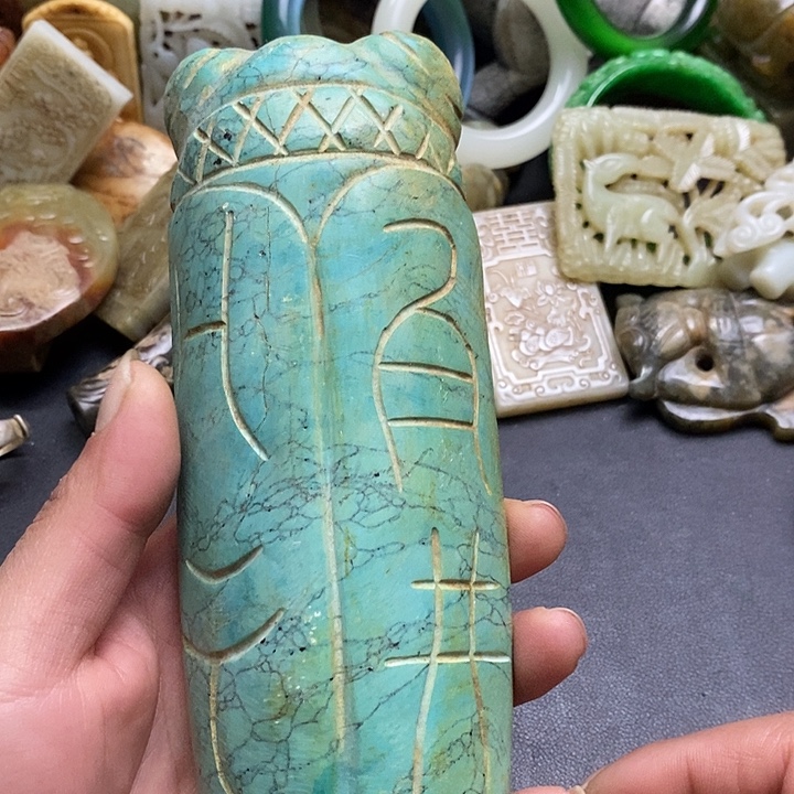 冯***其白玉菩提吊坠挂件