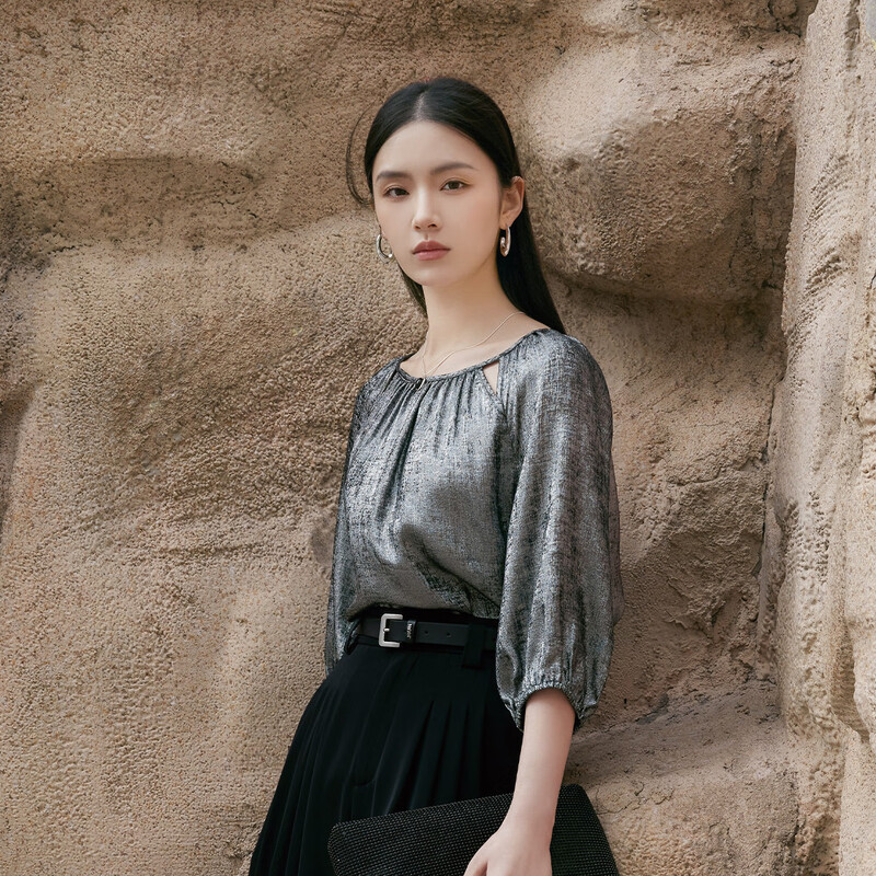 【开心专属】佳人苑雪纺衫秋季新款J432251
