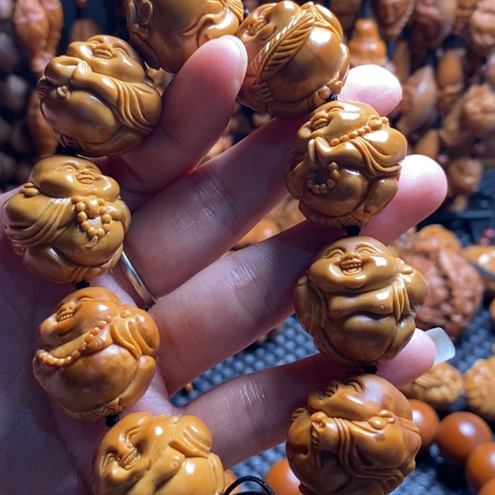 吊坠橄榄核阳****阳微上色精品弥勒