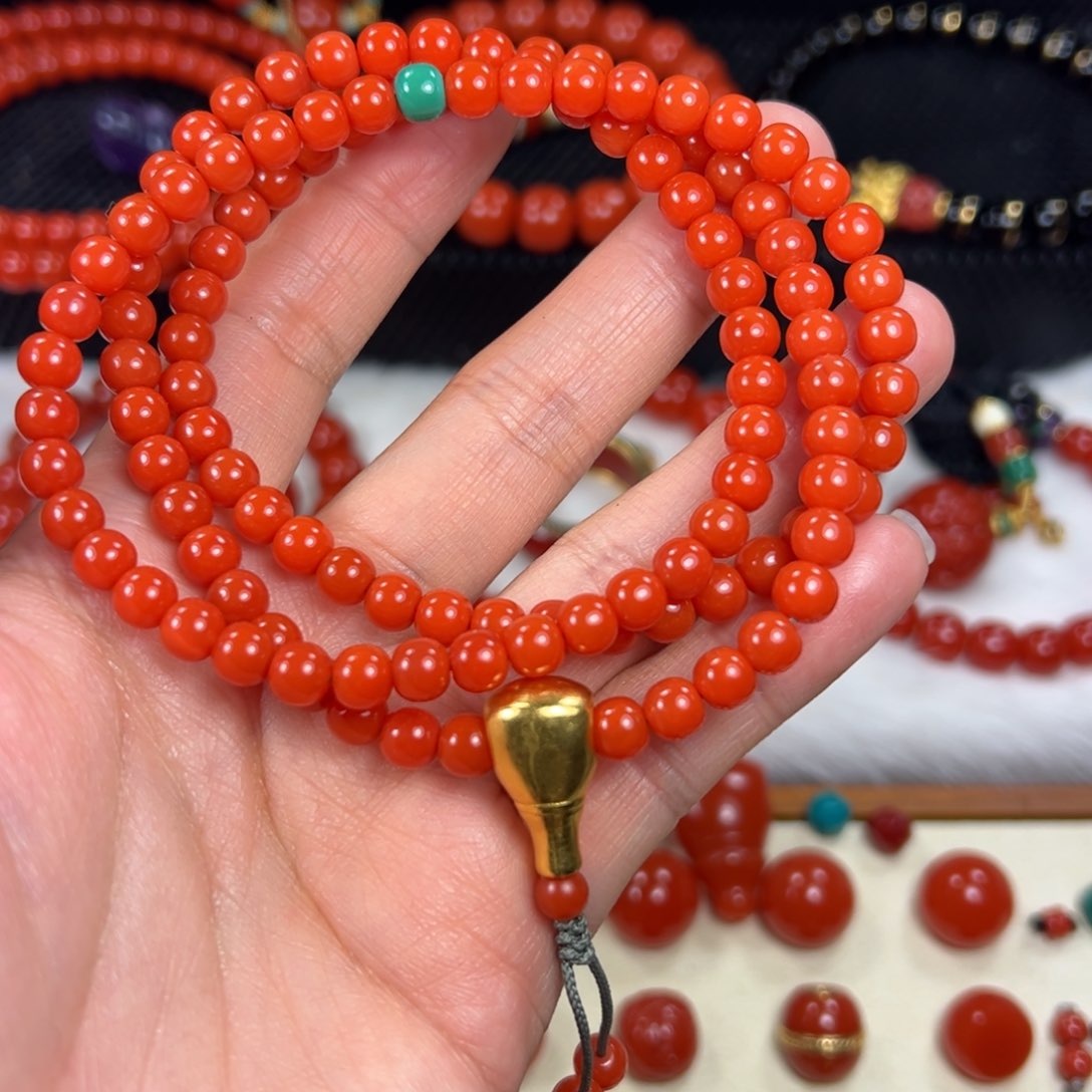 南红玛瑙颈饰未镶嵌马****2