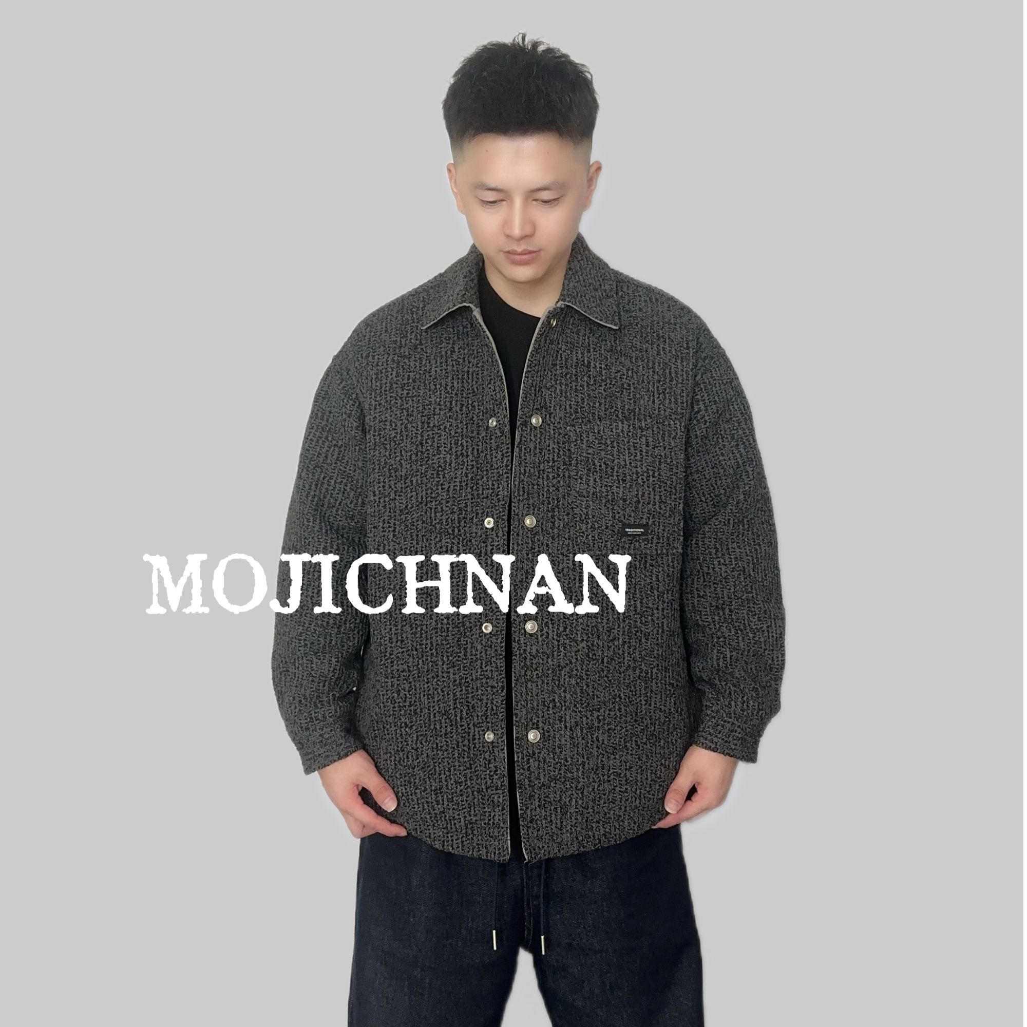 MOJI墨迹国标白鸭绒冬季小香风系时尚潮流羽绒服50男女同款