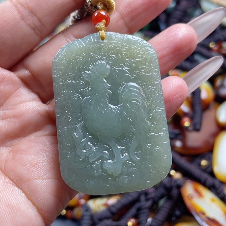 和田玉颈饰未镶嵌双面