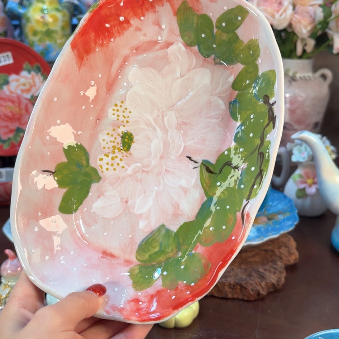 景德镇手绘高温釉下彩陶瓷茶具