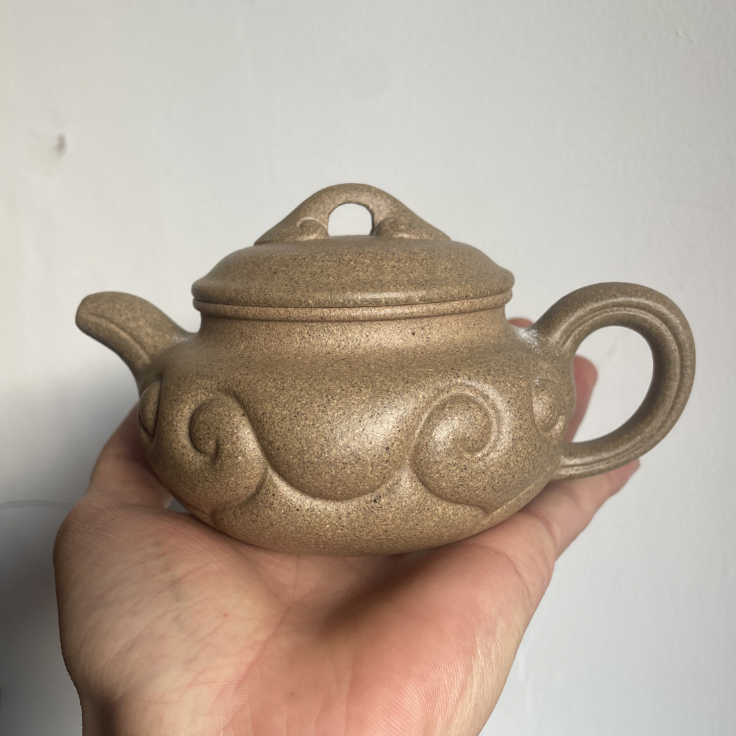 零添加宝山青降坡仿古如意 半手精工，细节清爽干净 容量200cc