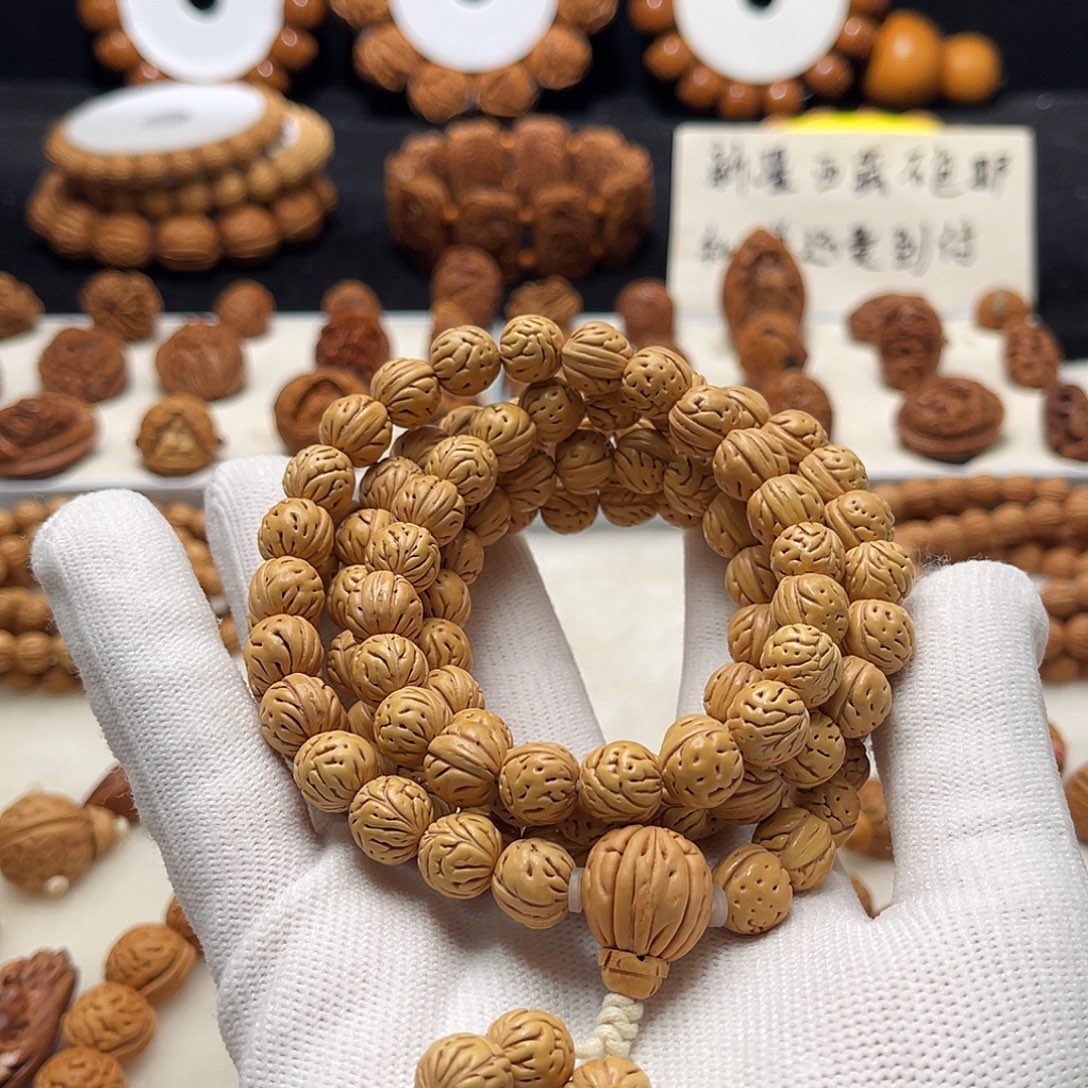 萬***缰手串/手链核桃桃核手工制作工艺