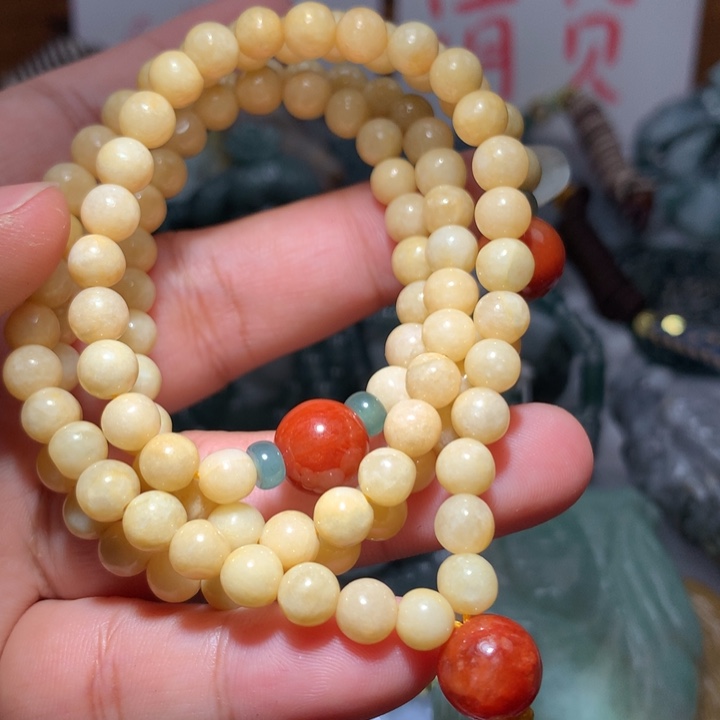 翡翠颈饰未镶嵌保真天然A货翡翠