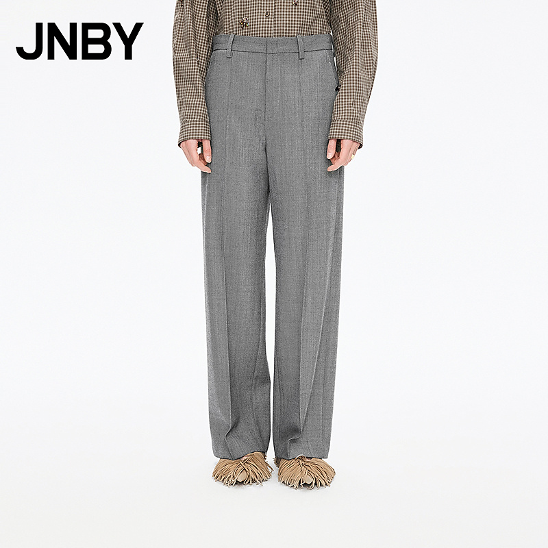 【商场同款】JNBY/江南布衣25冬新品休闲裤宽松直筒裤5P0E15110