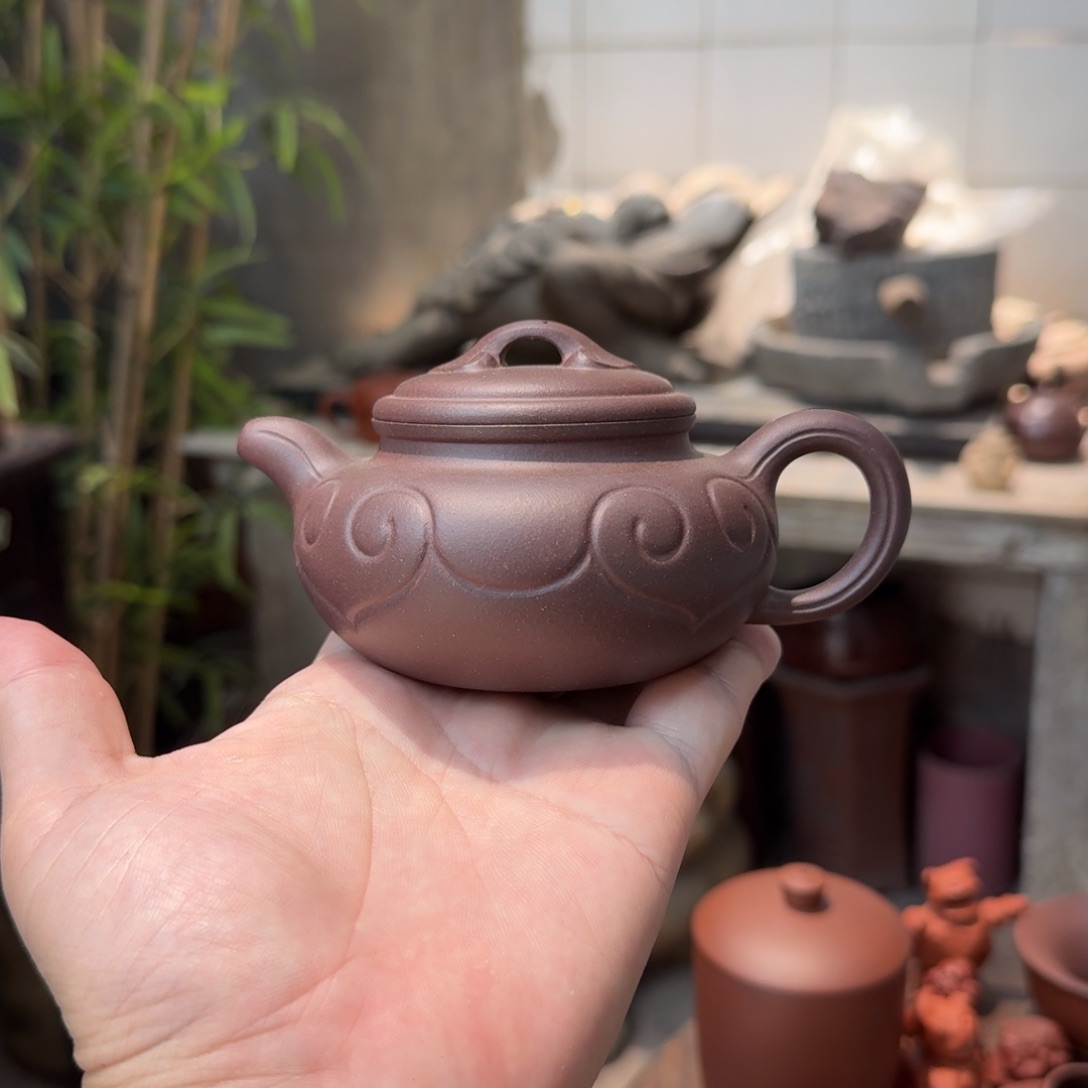 茶壶红泥喵**毛小郭紫砂