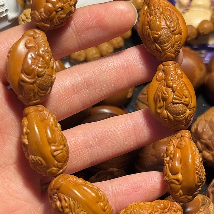 手串/手链橄榄核九龙财神