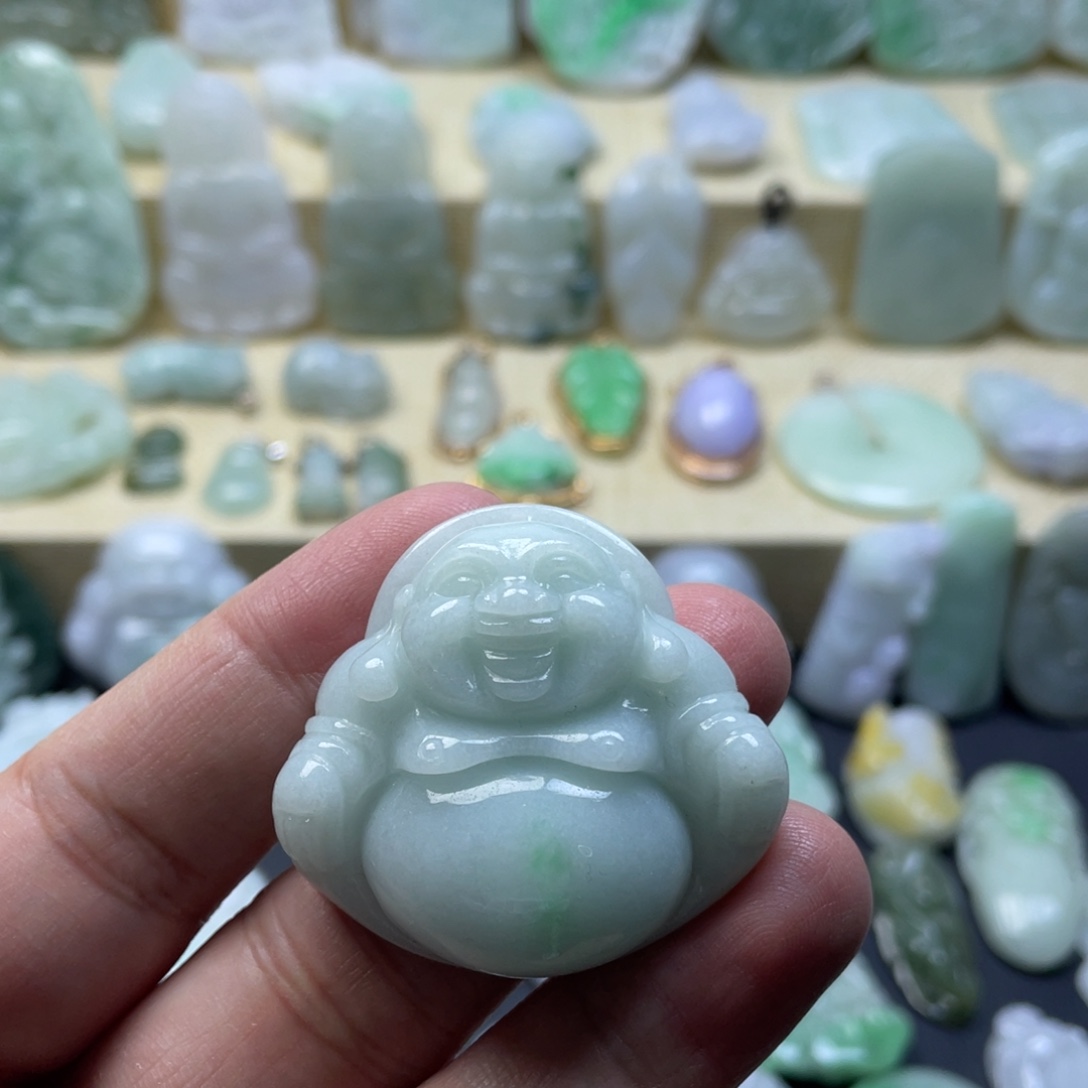 翡翠未镶嵌颈饰纯天然翡翠