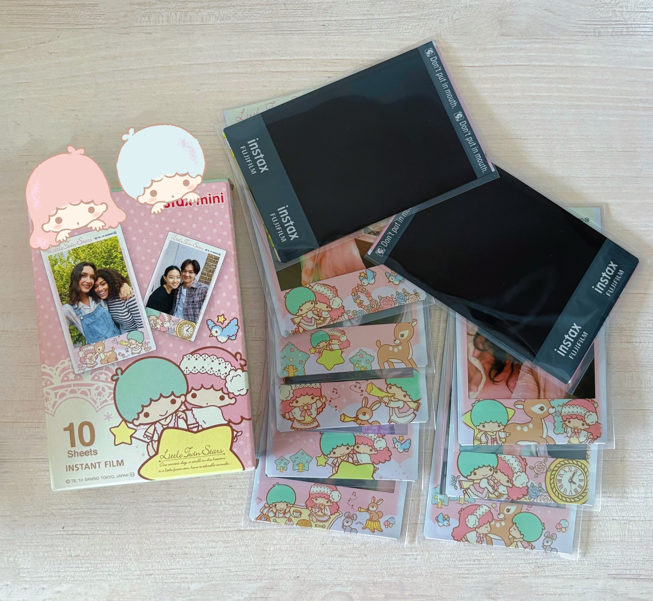 拍立得花边双子星相纸单张冲印花边三寸个人定制照片打印