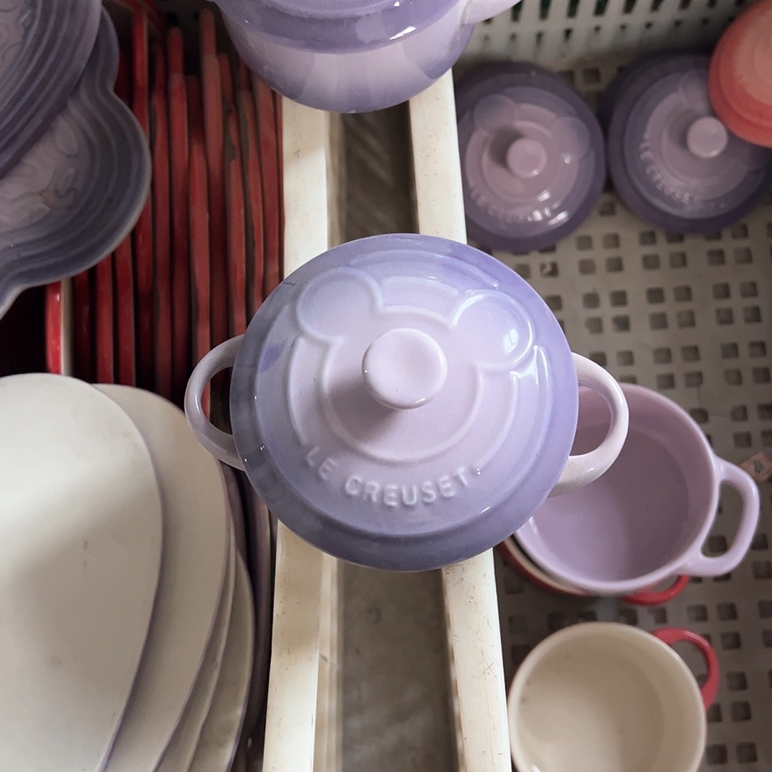 陶瓷 微 米奇炖盅 紫色色色色