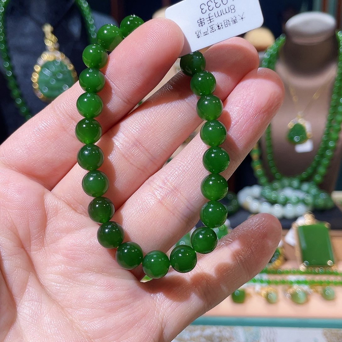 和田玉（碧玉）未镶嵌手串