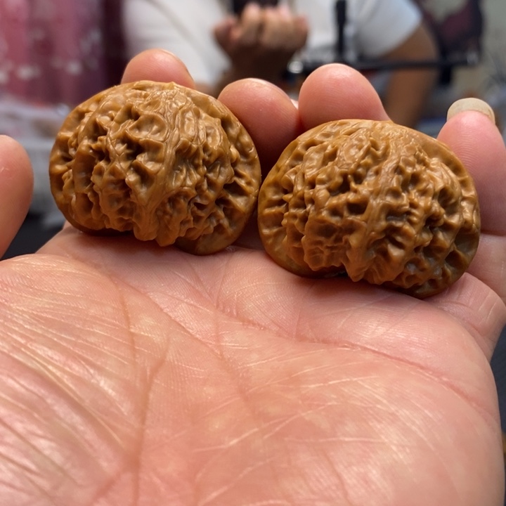 吊坠文玩核桃宫灯44微修➕打底