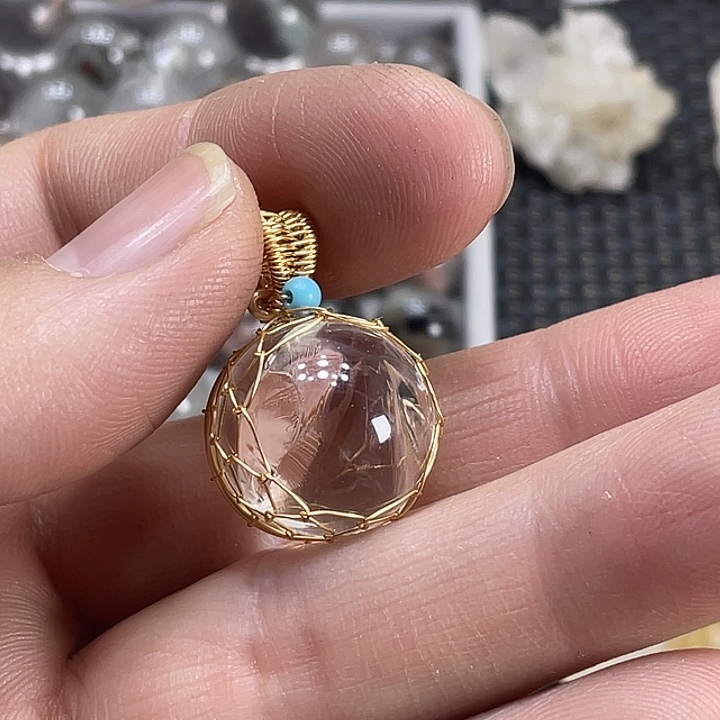 阿***那水晶珠宝半成品未镶嵌