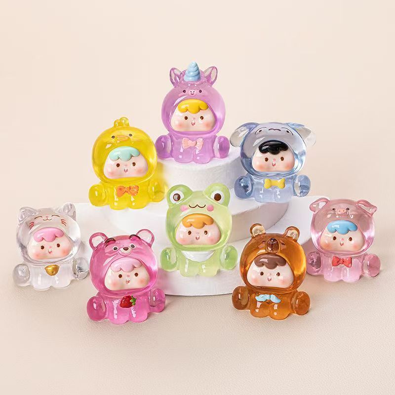 【九宫格 对对碰】高透动物崽崽可爱树脂萌粒