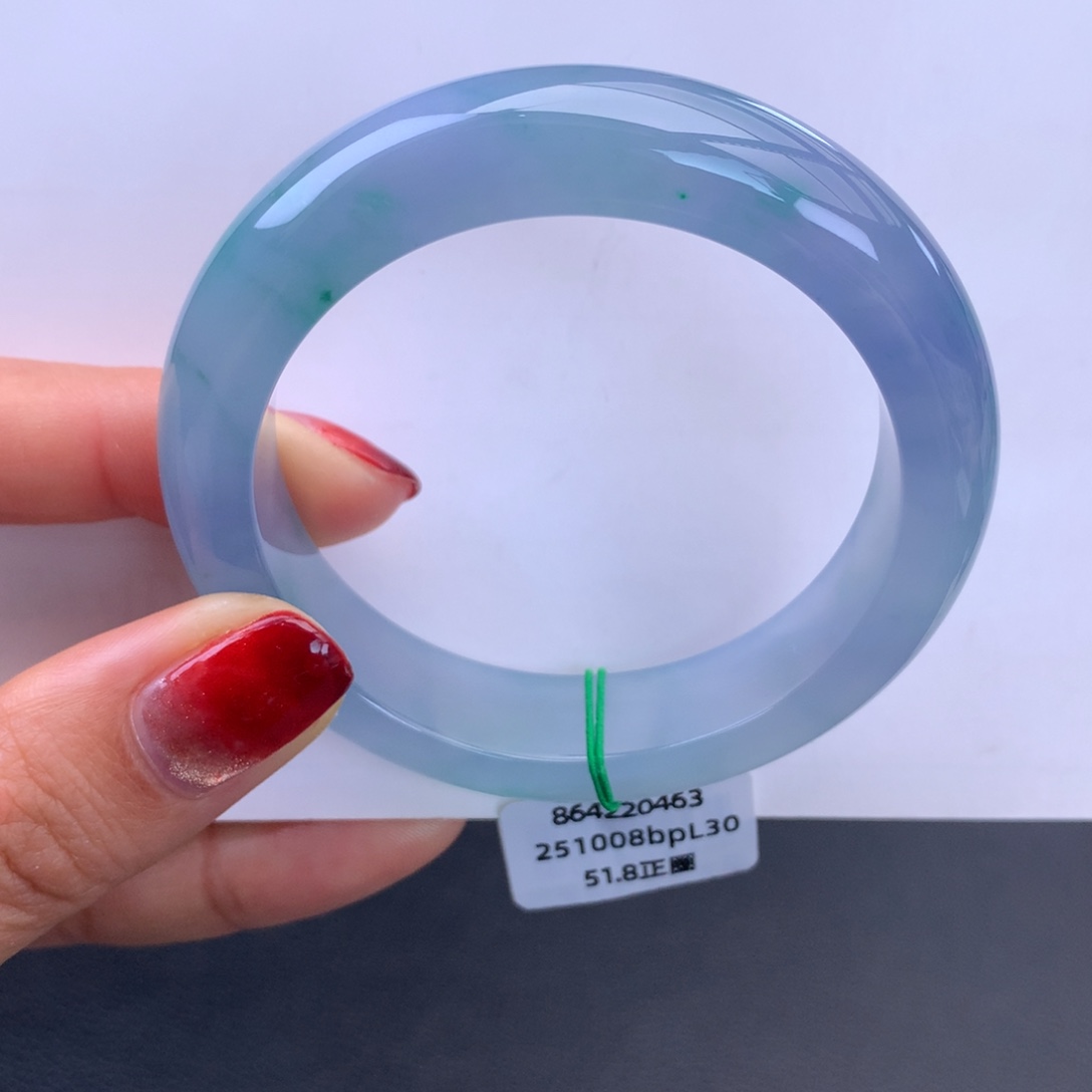 翡翠未镶嵌手镯冰胶幻彩手镯